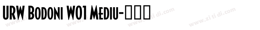 URW Bodoni W01 Mediu字体转换